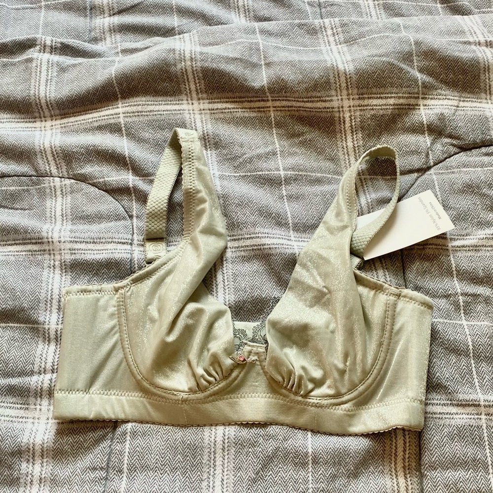 NEW bra wired bralette green 34C womens
